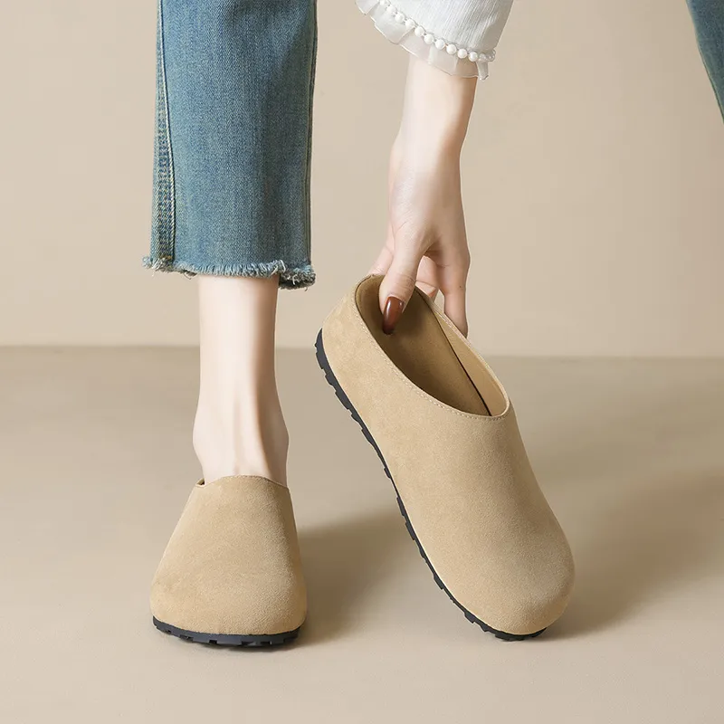 City Camel Rubber Sole Closed Toe Slippers Women's-3