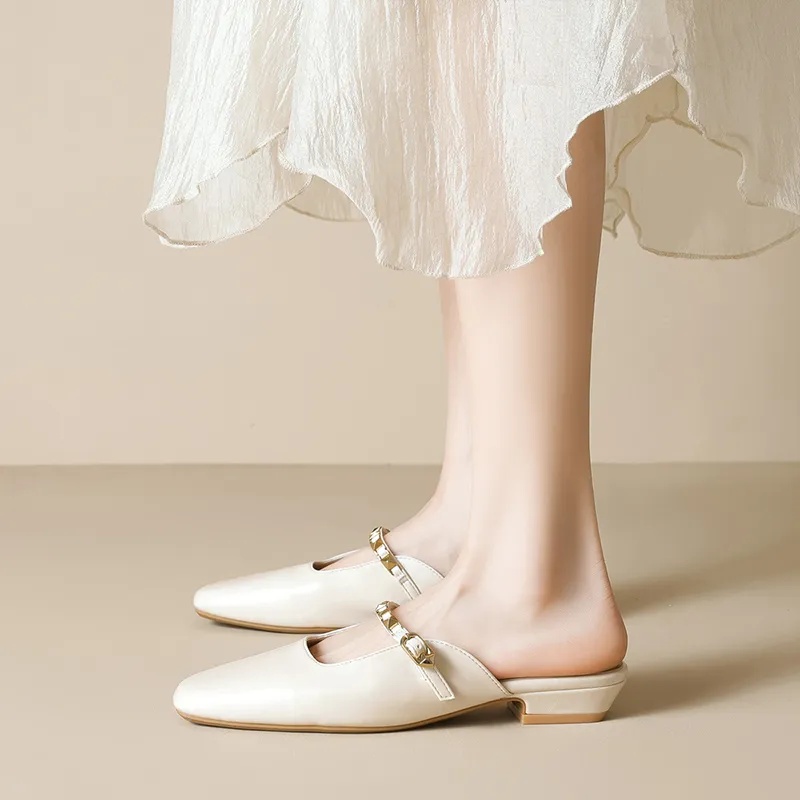 City Camel Rubber Sole Closed Toe Slippers Women's-5