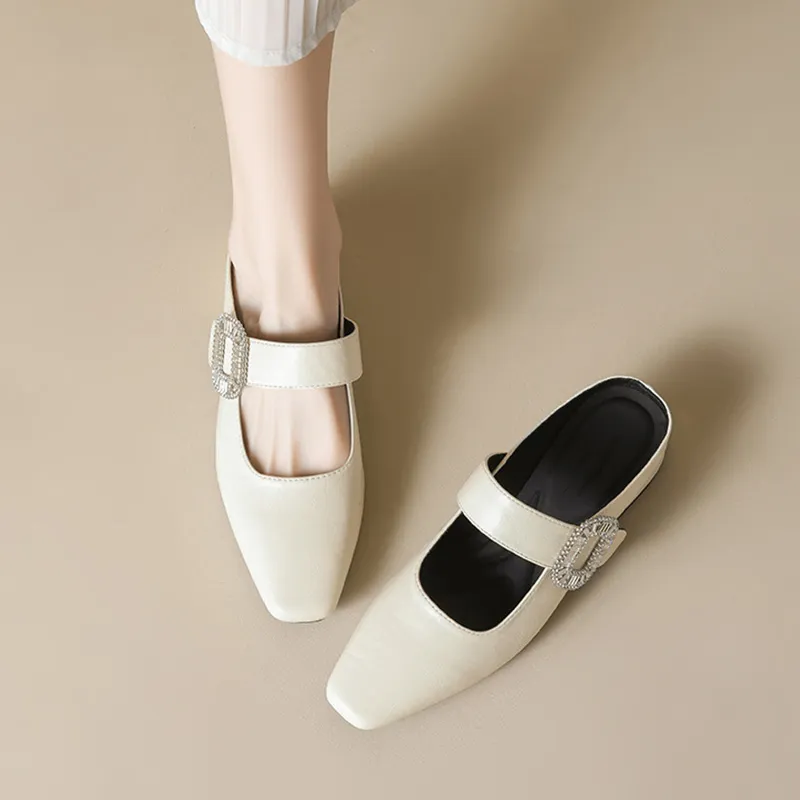 City Camel Rubber Sole Slip Resistant Closed Toe Slippers Women's-1