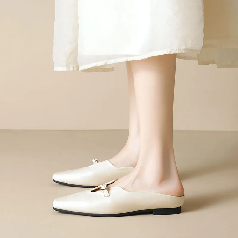 City Camel Rubber Sole Slip Resistant Closed Toe Slippers Women's-6