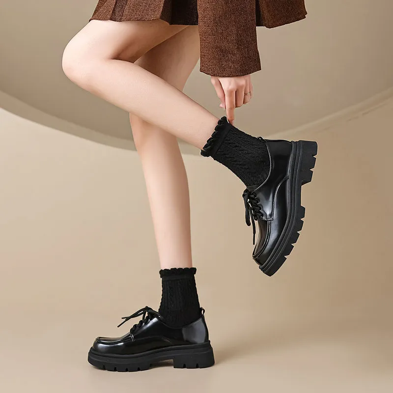 City Camel Casual Single Shoes Women's Black-4