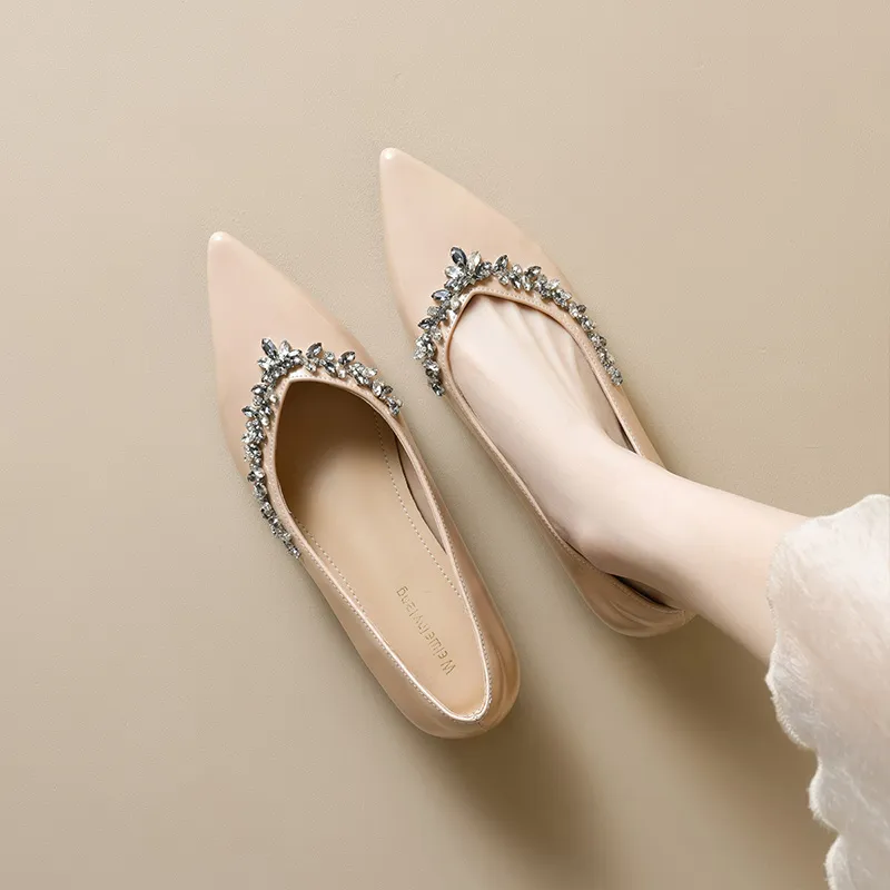 City Camel Casual Single Shoes Women's Nude-2