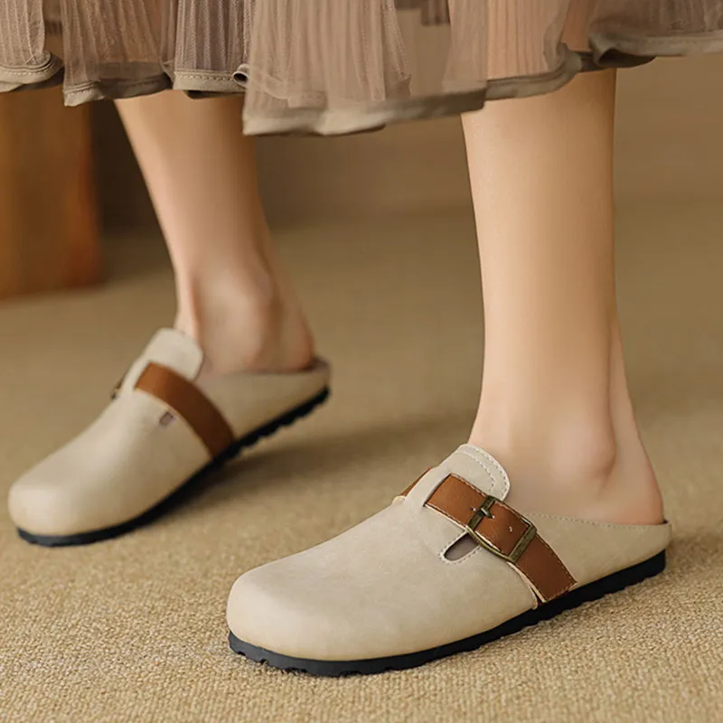 City Camel Rubber Sole Slip Resistant Closed Toe Slippers Women's-1