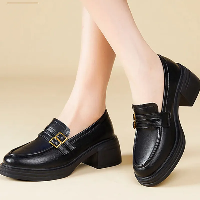 City camel Loafers Women's Black, Dark Brown-3