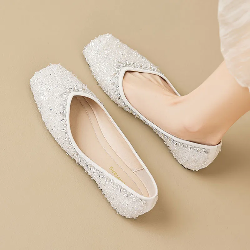 City Camel Casual Single Shoes Women's Ecru-4