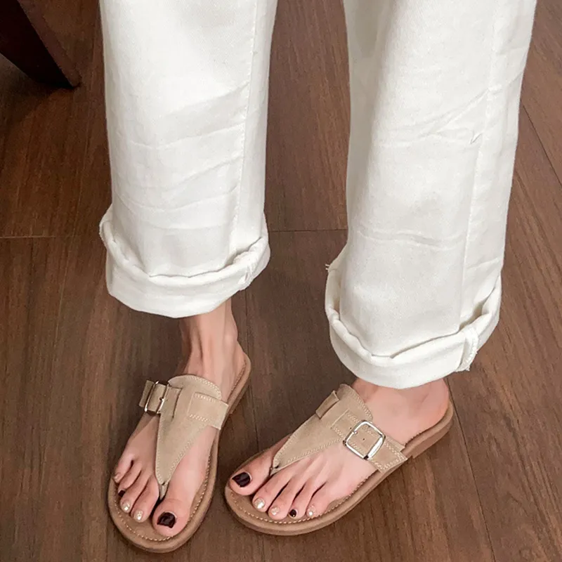 City Camel Rubber Sole Slip Resistant Flip Flops Women's-7