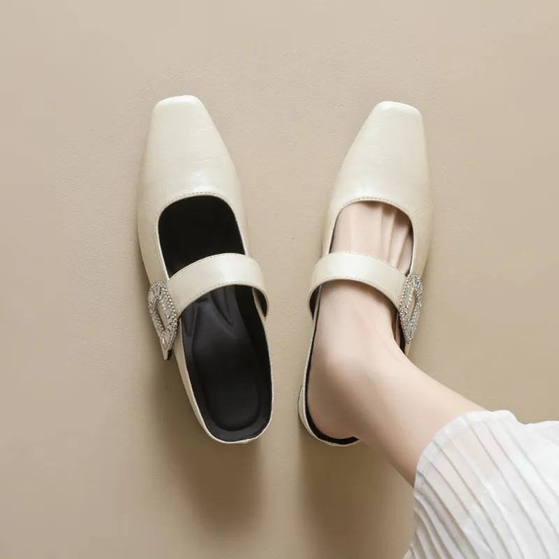 City Camel Rubber Sole Slip Resistant Closed Toe Slippers Women's-4