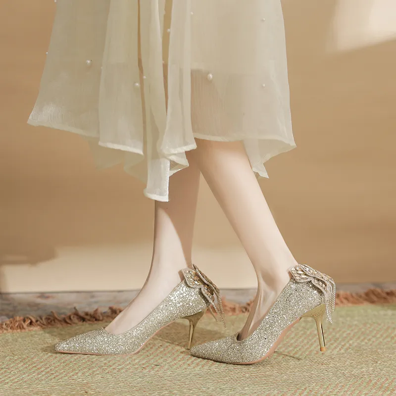 City Camel Slim Heel High Heels Women's-9