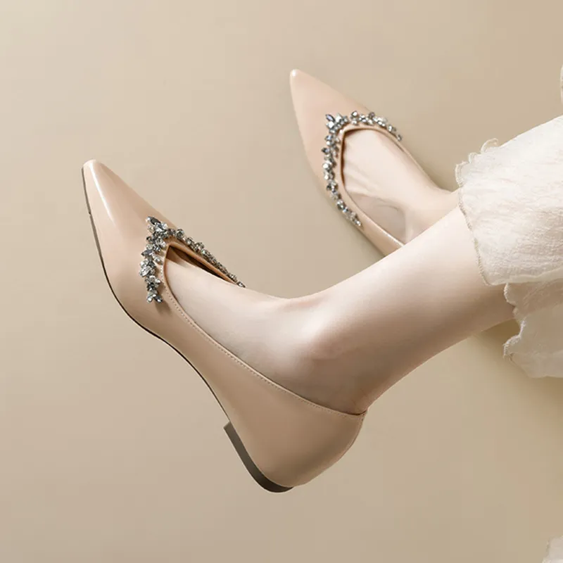 City Camel Casual Single Shoes Women's Nude-4