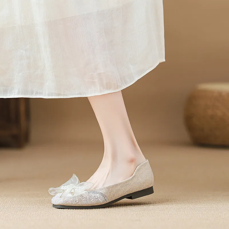 City Camel Casual Single Shoes Women's Apricot-4