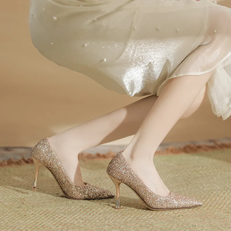 City Camel Slim Heel High Heels Women's-7
