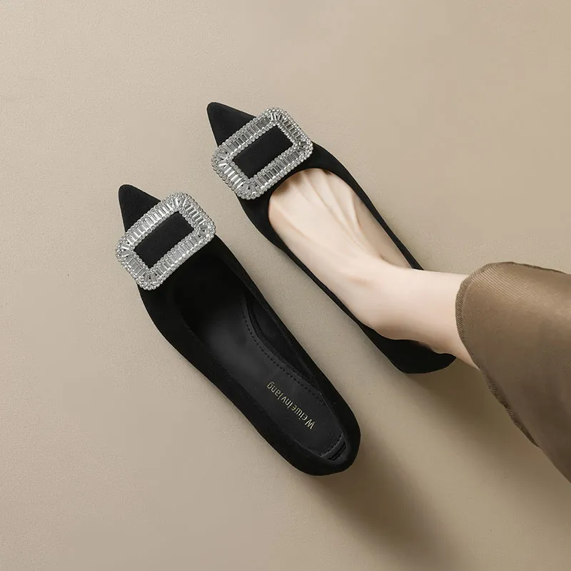 City Camel Casual Single Shoes Women's Black-1