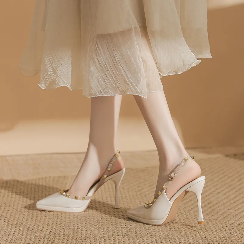City Camel Slim Heel High Heels Women's-3