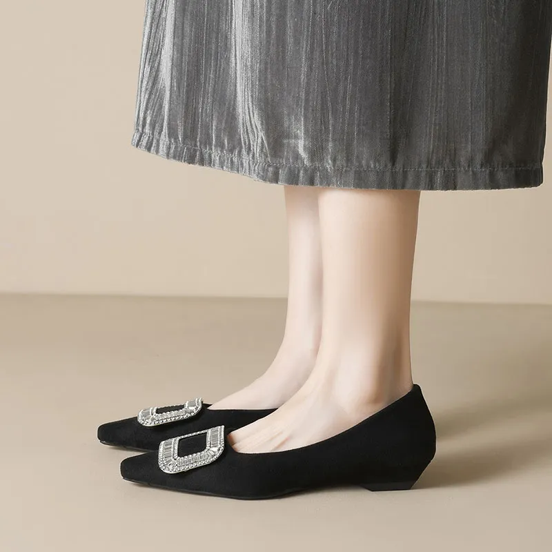 City Camel Casual Single Shoes Women's Black-4
