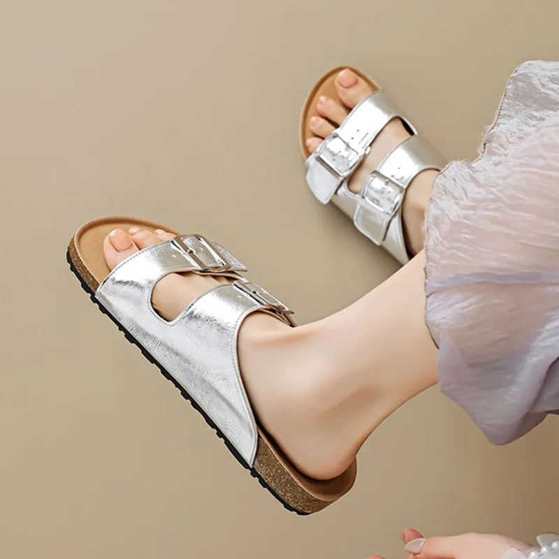 City Camel Slide Slippers Women's-3