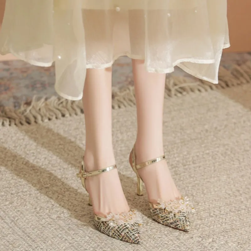 City Camel Slim Heel High Heels Women's-2