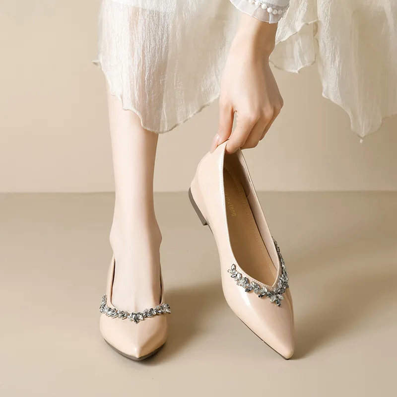 City Camel Casual Single Shoes Women's Nude-5