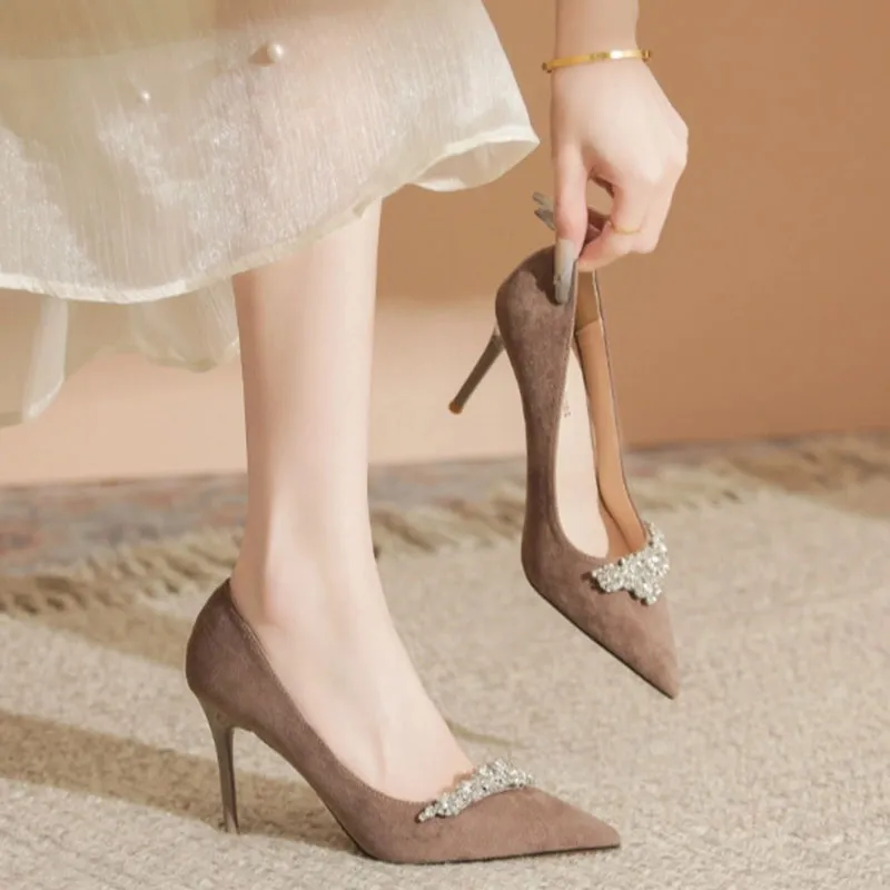City Camel Slim Heel High Heels Women's-9