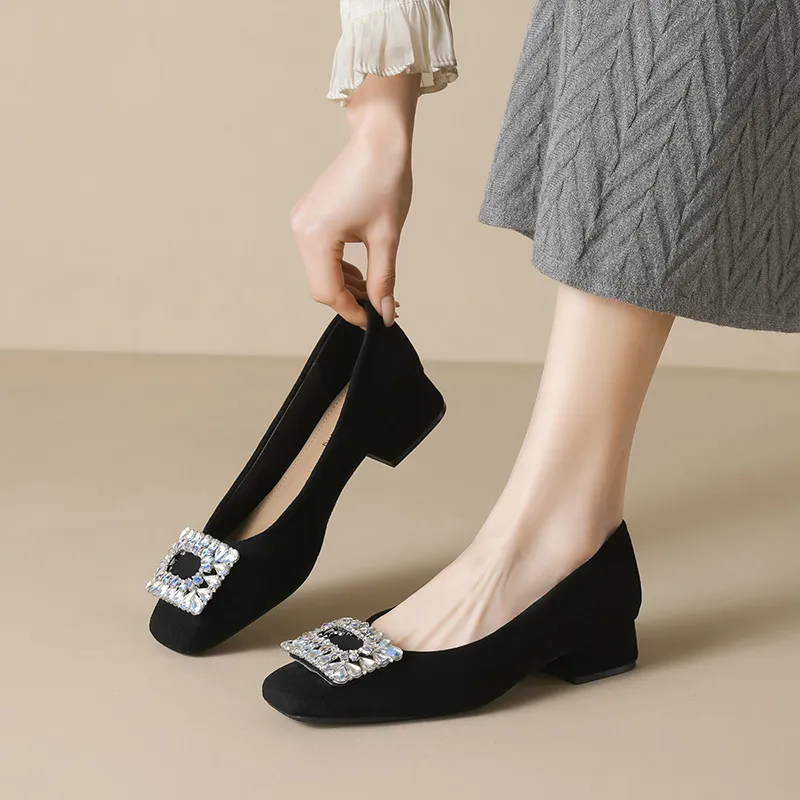 City Camel High Heels Women's Black-4