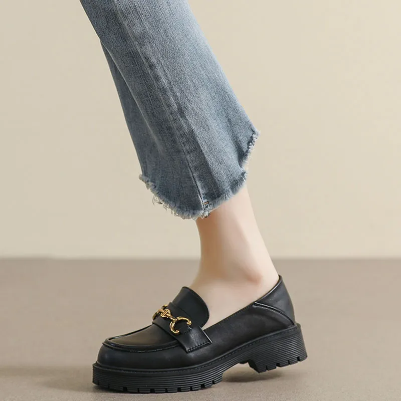 City camel Loafers Women's Black, Apricot-5