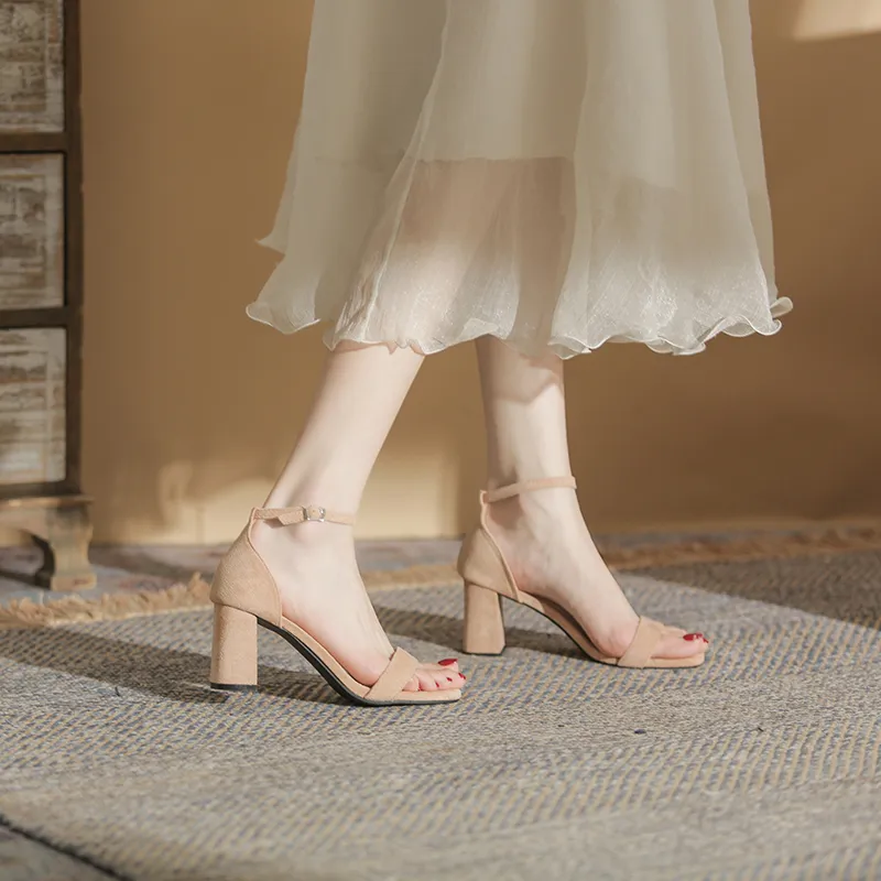 City Camel One Strap Sandals Women's-6