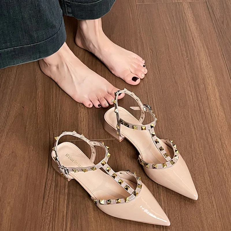 City Camel Chunky Heel High Heels Women's-11