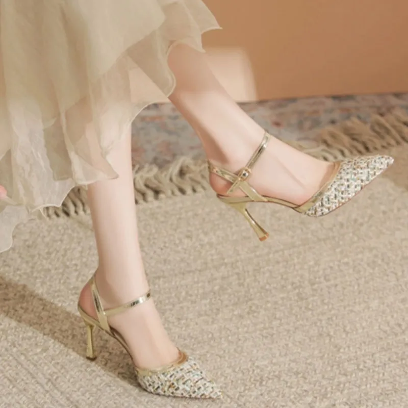 City Camel Slim Heel High Heels Women's-8