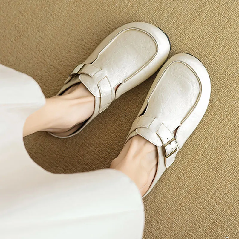 City Camel Rubber Sole Slip Resistant Closed Toe Slippers Women's-8