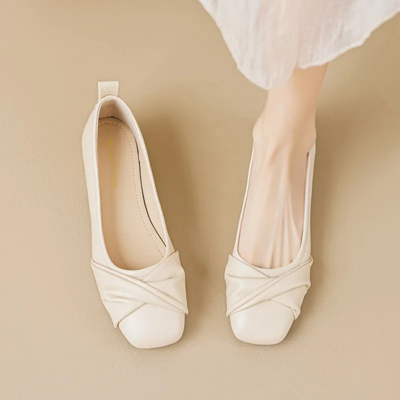 City Camel Casual Single Shoes Women's Apricot-2