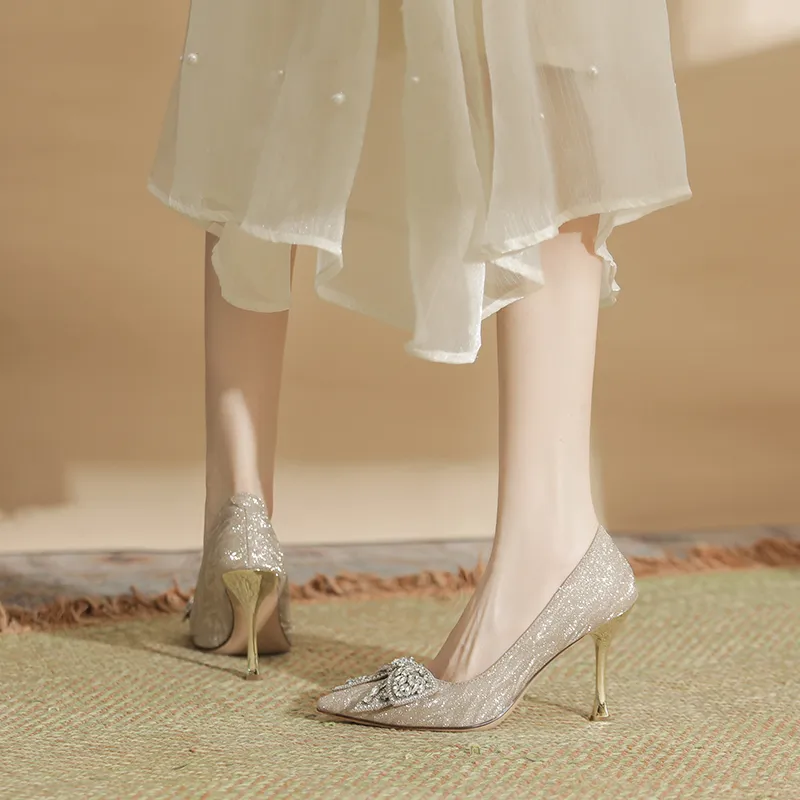 City Camel Slim Heel High Heels Women's-7
