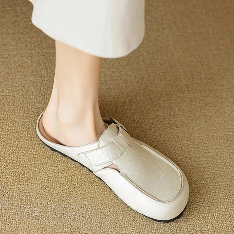City Camel Rubber Sole Slip Resistant Closed Toe Slippers Women's-9