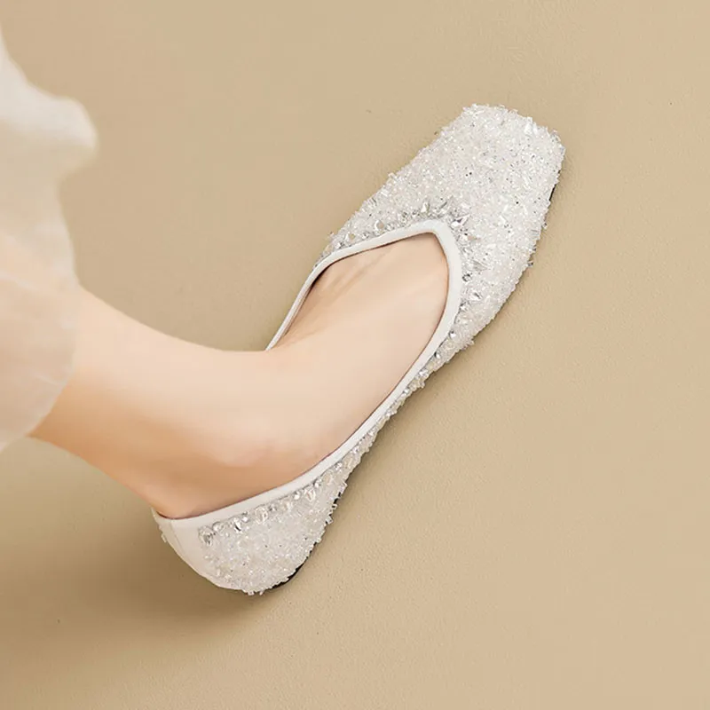 City Camel Casual Single Shoes Women's Ecru-1