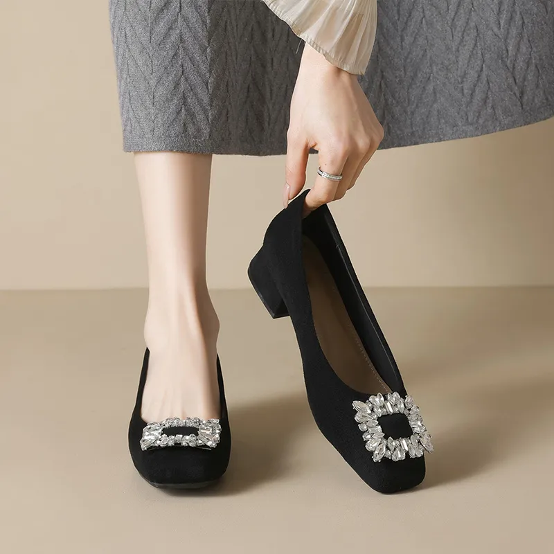 City Camel High Heels Women's Black-5