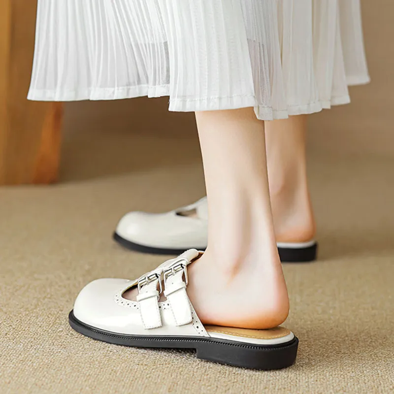 City Camel Rubber Sole Slip Resistant Closed Toe Slippers Women's-9