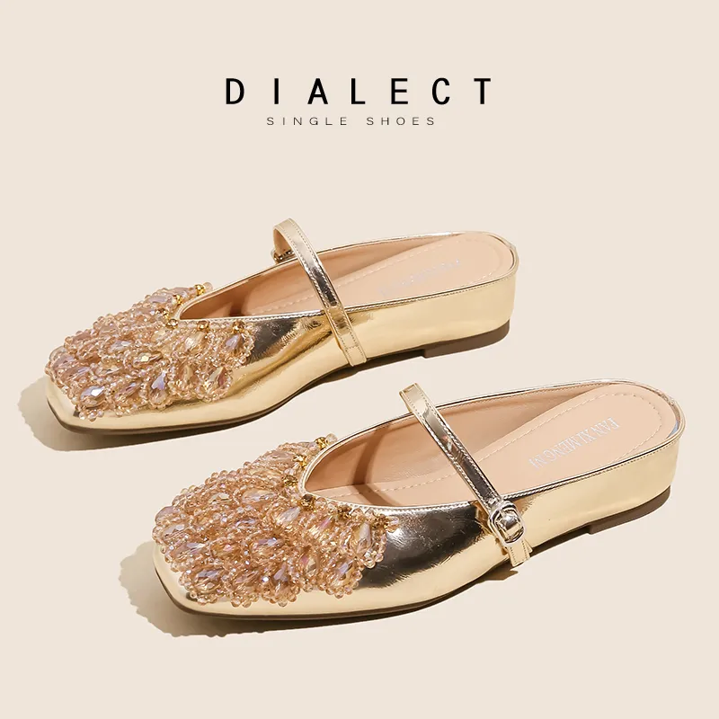 City Camel Rubber Sole Slip Resistant Closed Toe Slippers Women's-10