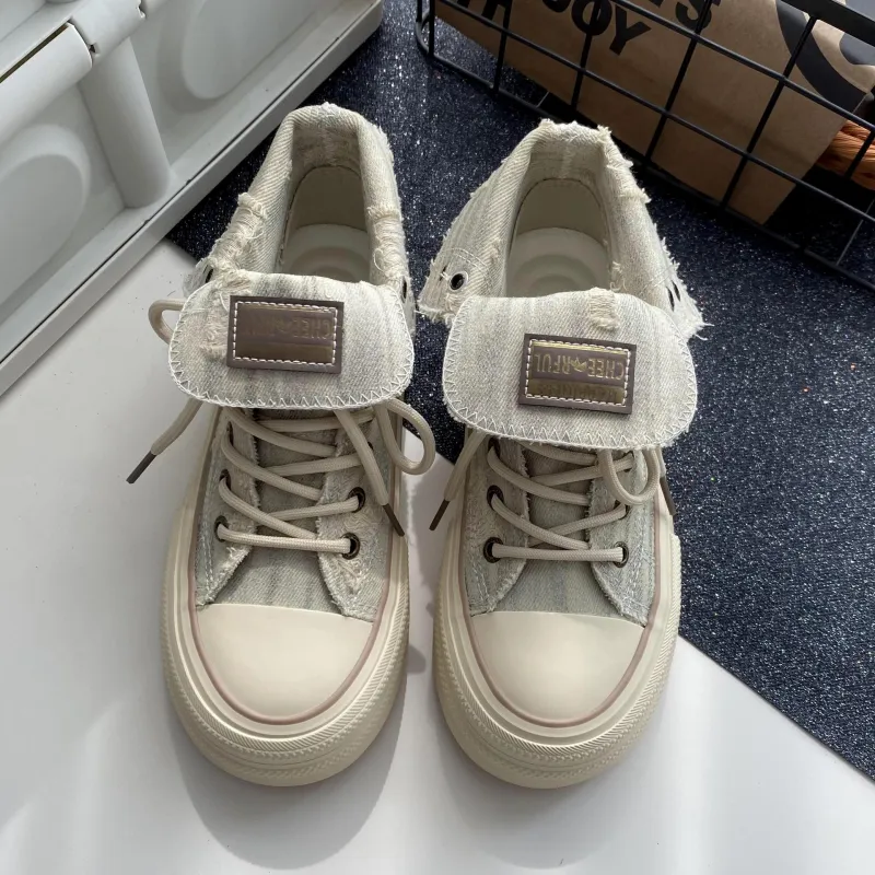 City Camel Mid Top Canvas Shoes Women's Starlight Gold-1
