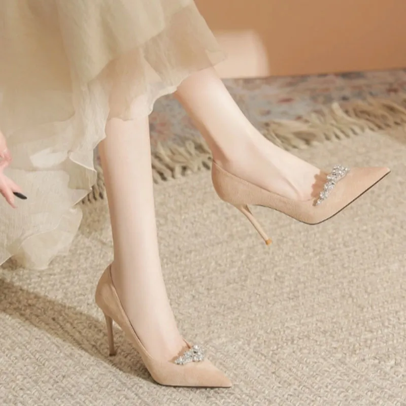 City Camel Slim Heel High Heels Women's-7