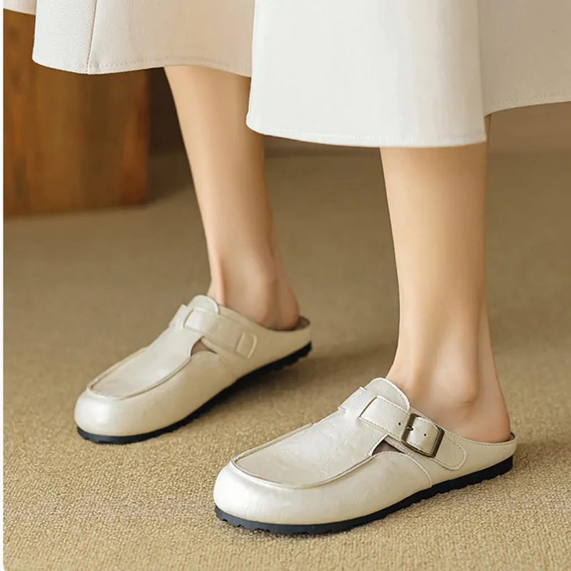 City Camel Rubber Sole Slip Resistant Closed Toe Slippers Women's-6