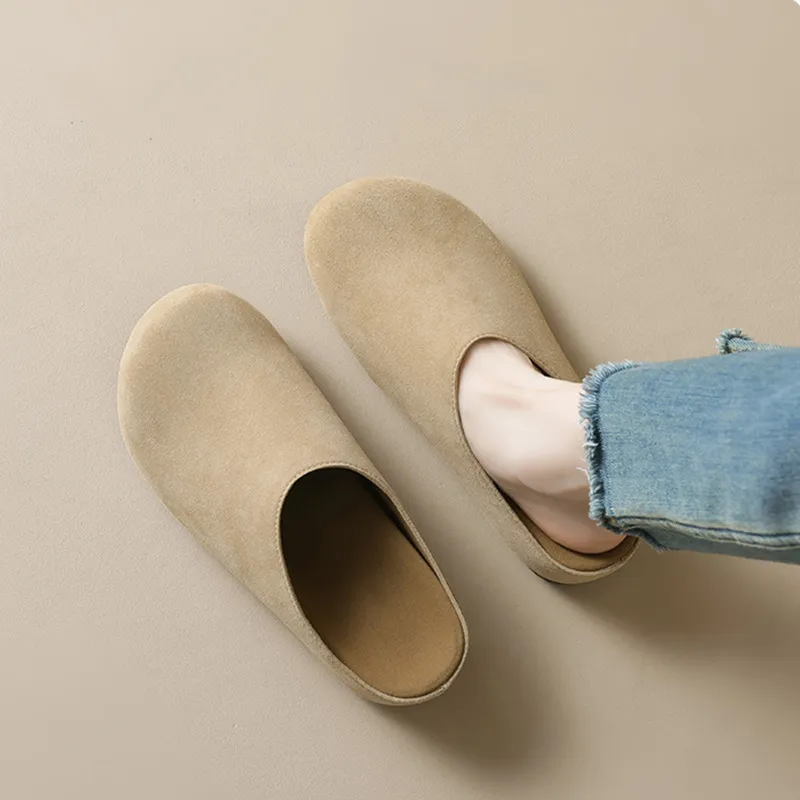 City Camel Rubber Sole Closed Toe Slippers Women's-1