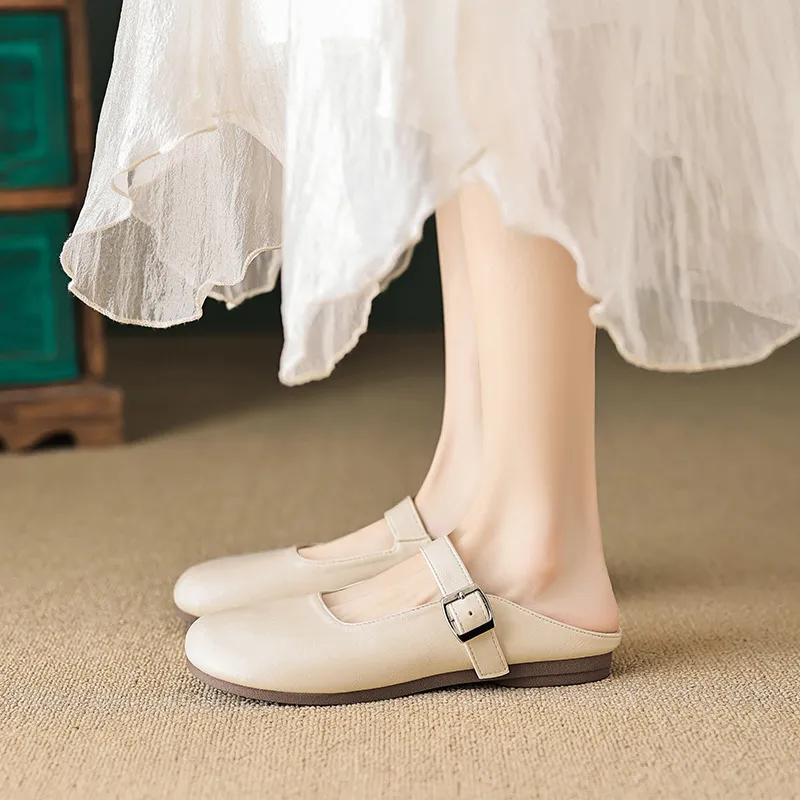 City Camel Rubber Sole Slip Resistant Closed Toe Slippers Women's-4