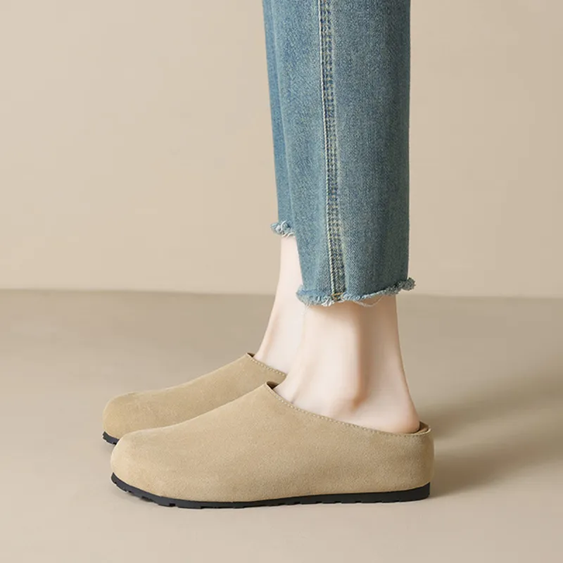 City Camel Rubber Sole Closed Toe Slippers Women's-4