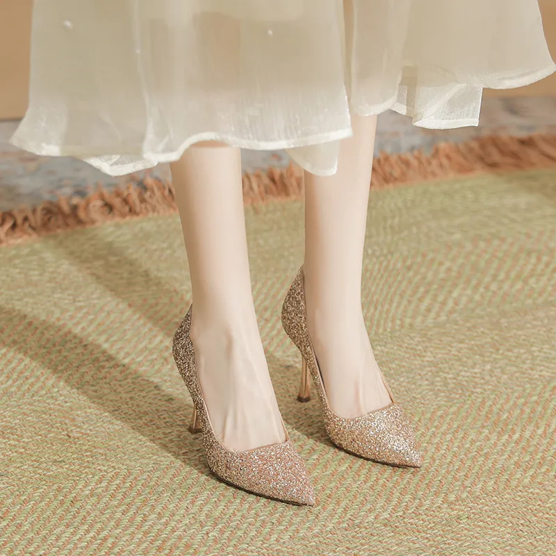 City Camel Slim Heel High Heels Women's-6