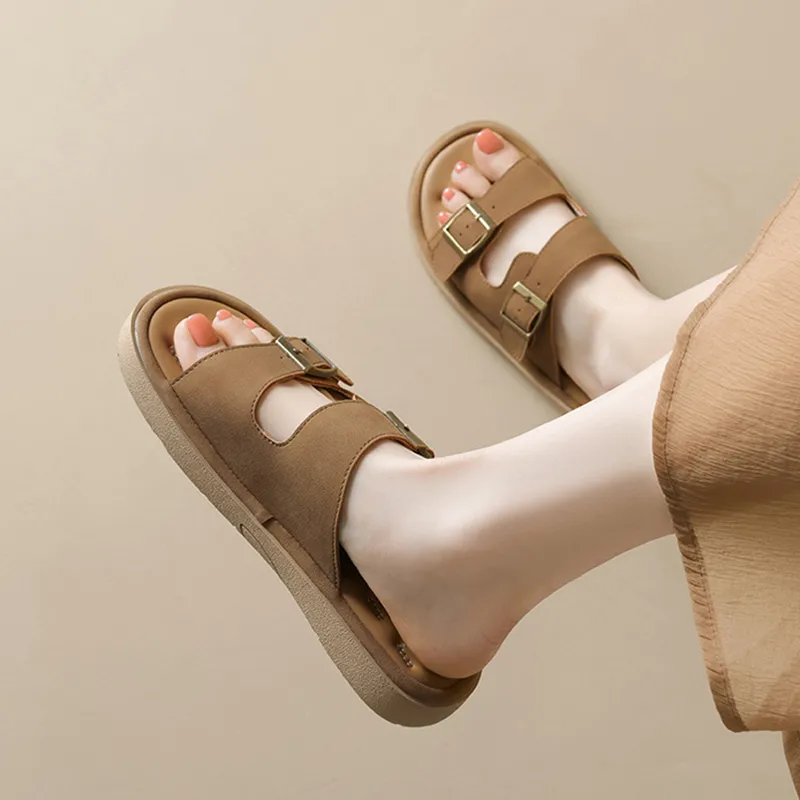 City Camel Rubber Sole Slip Resistant Slide Slippers Women's-2