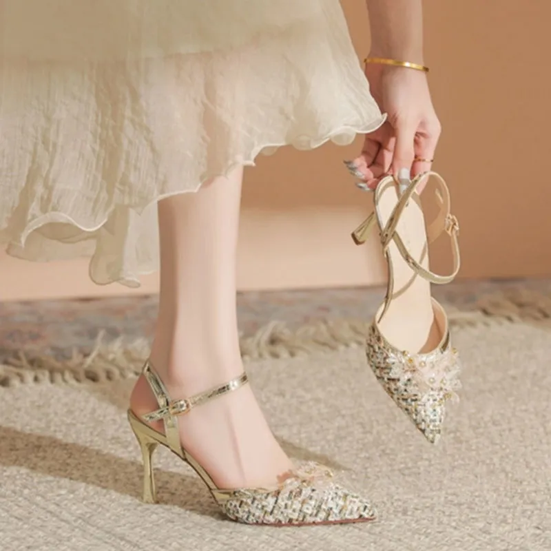City Camel Slim Heel High Heels Women's-6
