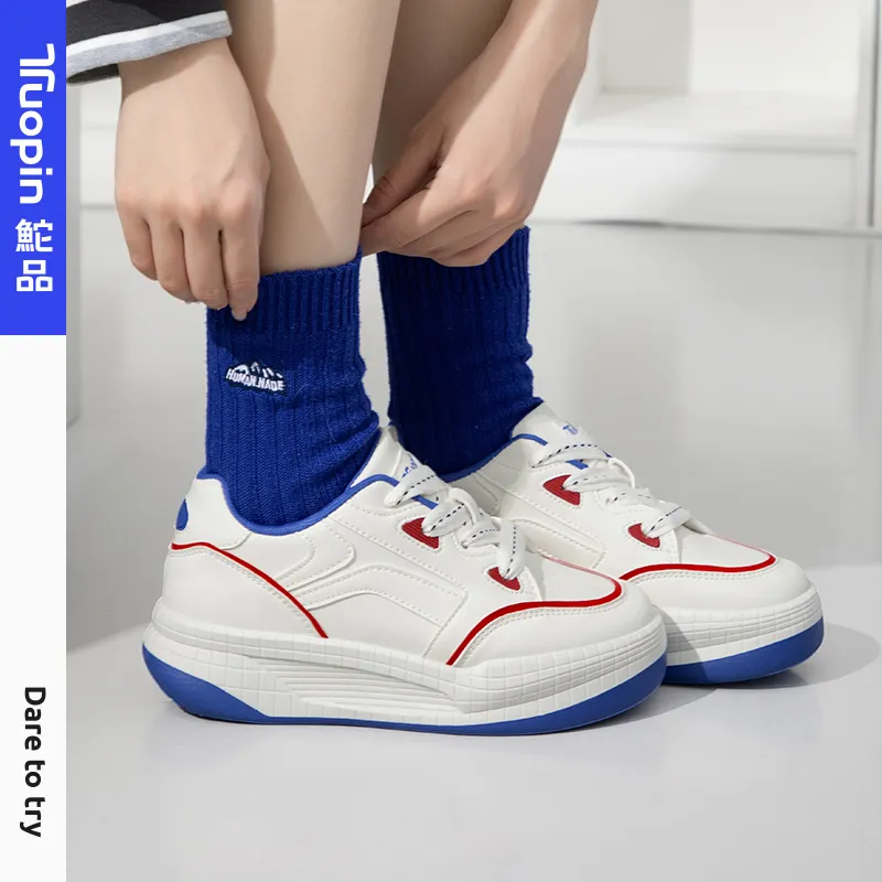 TUOPIN Support Height Increase Low Top Skateboard Shoes Women's-12