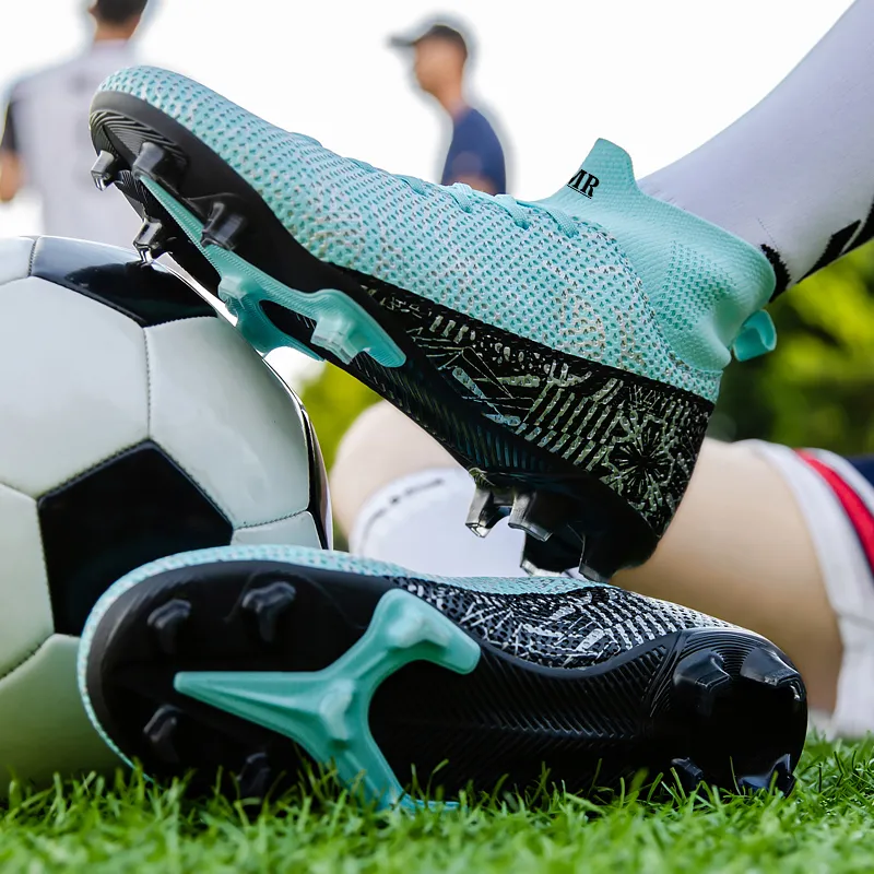 NMR FG Rubber Long Studs TT Rubber Broken Studs Anti Slip Wear Resistant Soccer Shoes Unisex-29