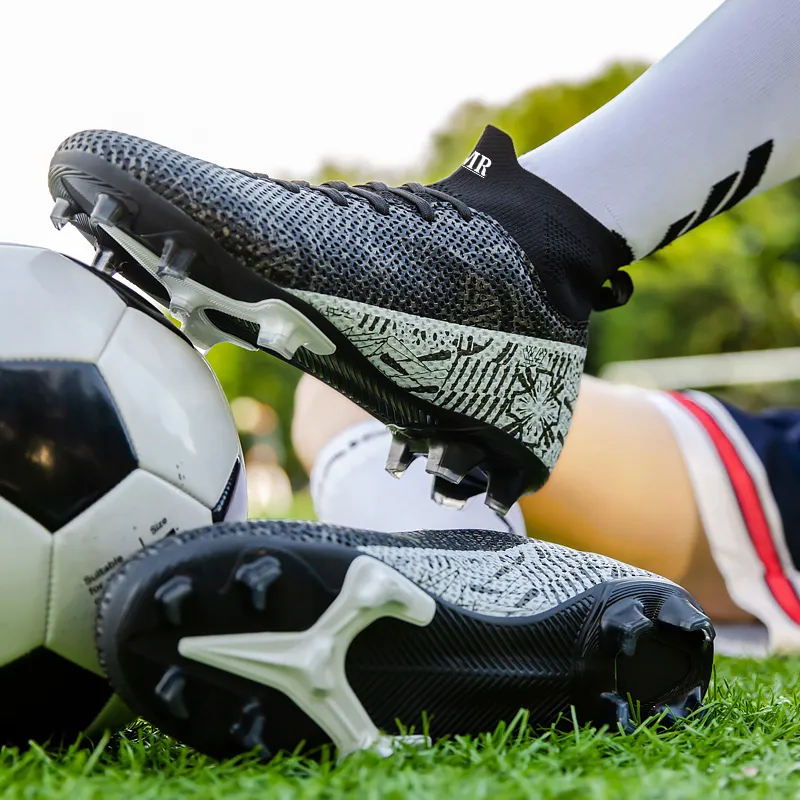 NMR FG Rubber Long Studs TT Rubber Broken Studs Anti Slip Wear Resistant Soccer Shoes Unisex-22