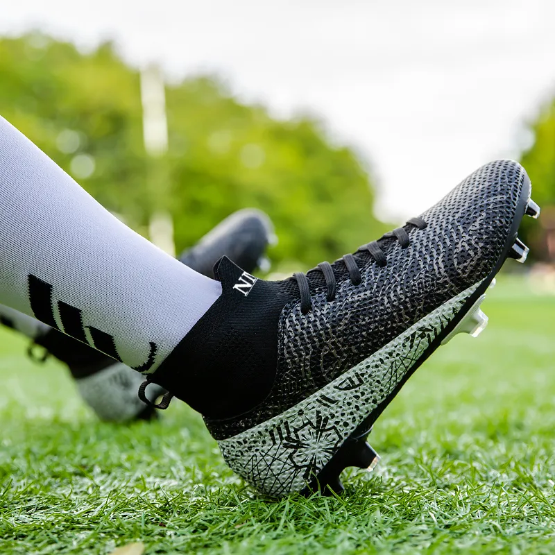 NMR FG Rubber Long Studs TT Rubber Broken Studs Anti Slip Wear Resistant Soccer Shoes Unisex-24