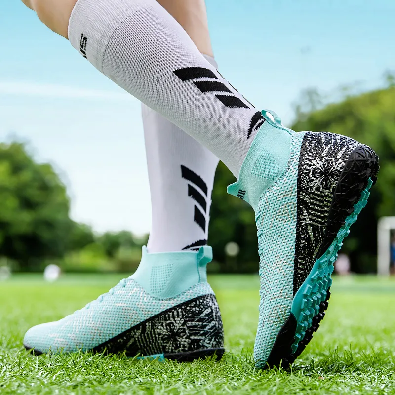 NMR FG Rubber Long Studs TT Rubber Broken Studs Anti Slip Wear Resistant Soccer Shoes Unisex-13