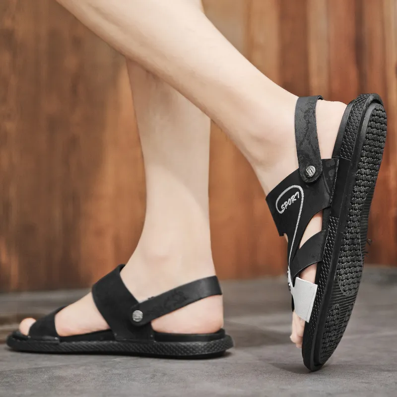 NMR Beach Sandals Men Gray/Black-6